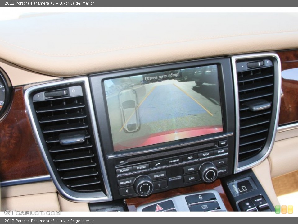Luxor Beige Interior Controls for the 2012 Porsche Panamera 4S #66186821