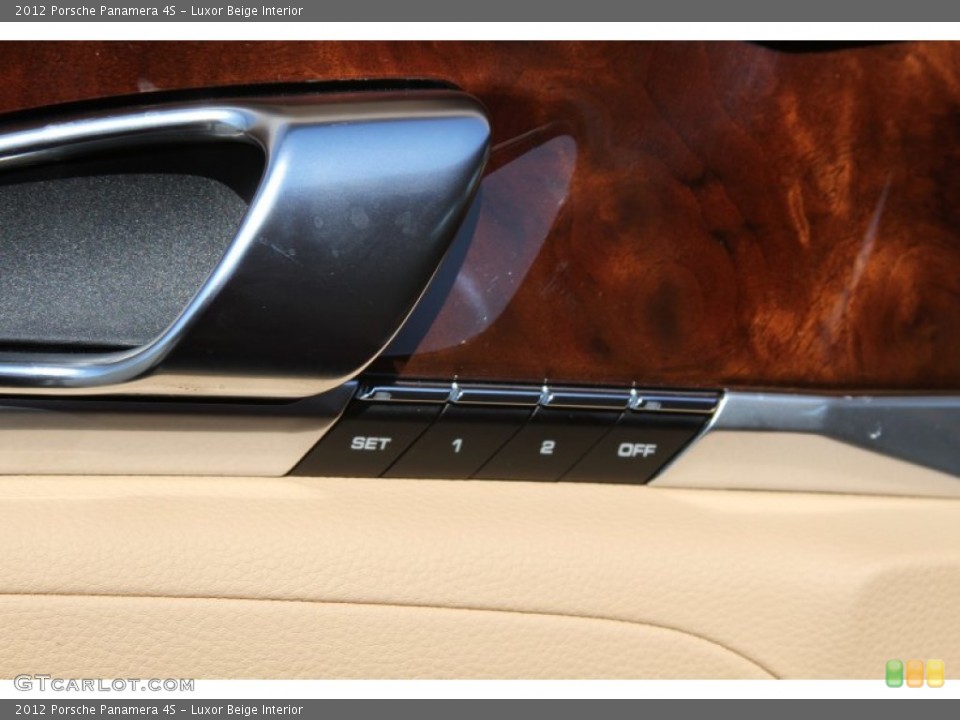Luxor Beige Interior Controls for the 2012 Porsche Panamera 4S #66186899