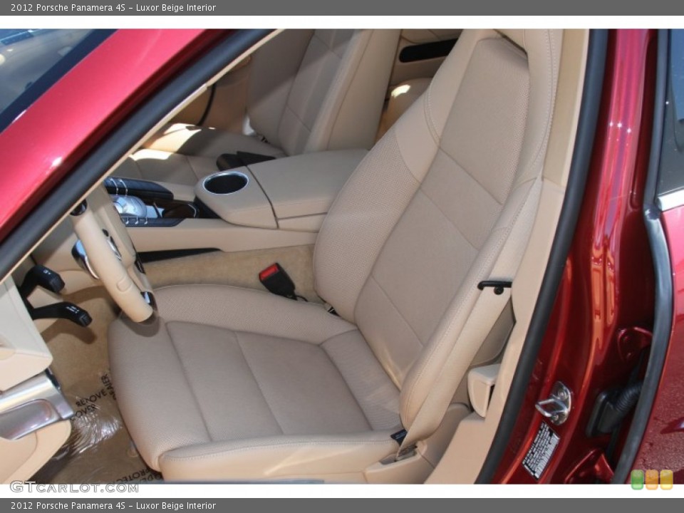 Luxor Beige Interior Front Seat for the 2012 Porsche Panamera 4S #66186947