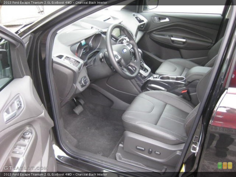 Charcoal Black Interior Photo for the 2013 Ford Escape Titanium 2.0L EcoBoost 4WD #66189975