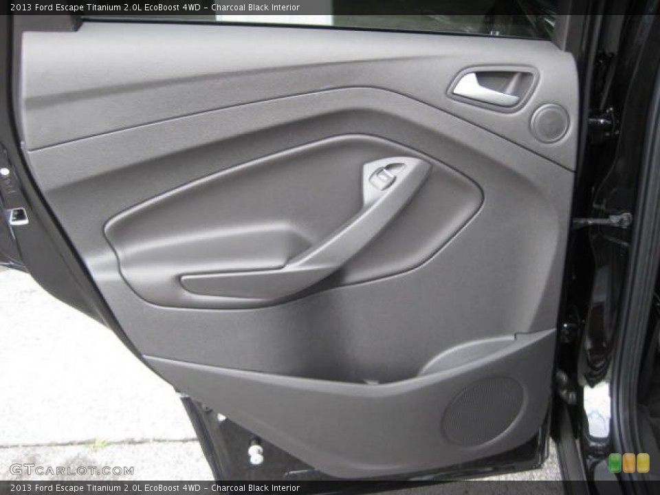 Charcoal Black Interior Door Panel for the 2013 Ford Escape Titanium 2.0L EcoBoost 4WD #66190013
