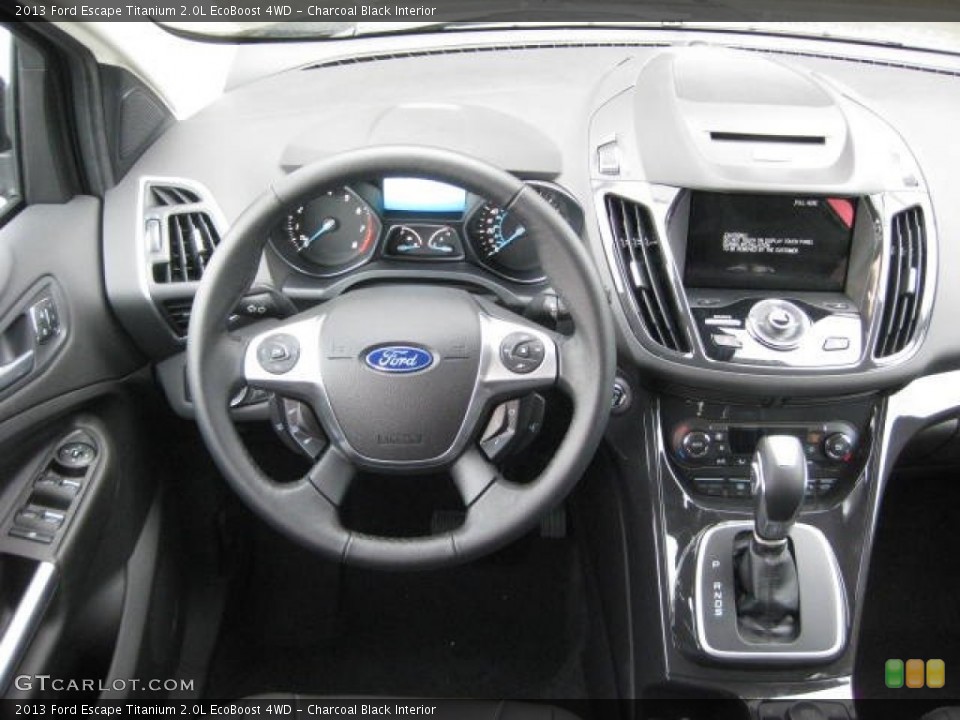 Charcoal Black Interior Dashboard for the 2013 Ford Escape Titanium 2.0L EcoBoost 4WD #66190040