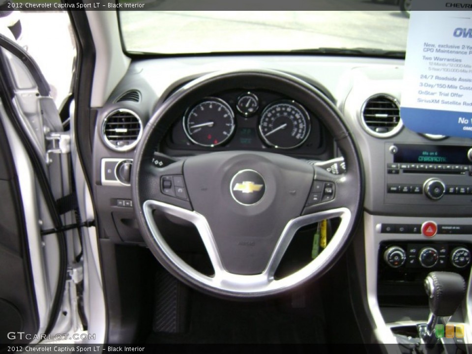 Black Interior Steering Wheel for the 2012 Chevrolet Captiva Sport LT #66192108