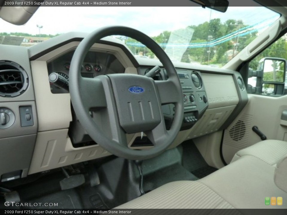 Medium Stone Interior Dashboard for the 2009 Ford F250 Super Duty XL Regular Cab 4x4 #66192578