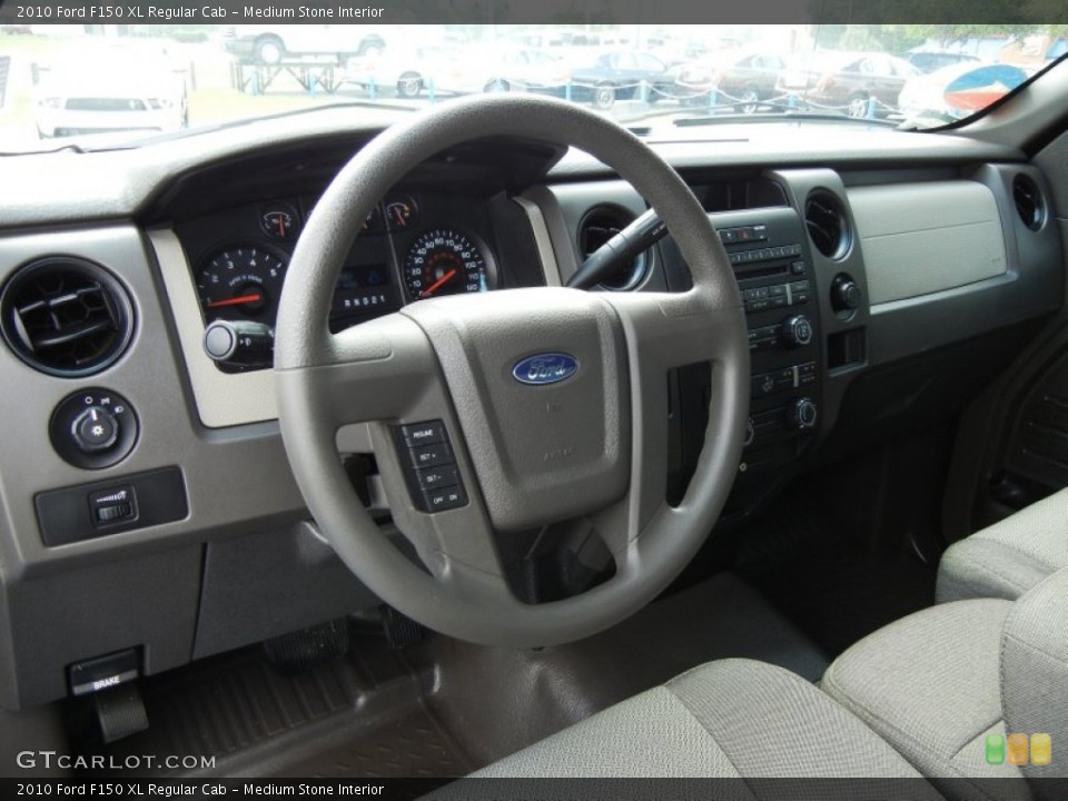Medium Stone Interior Steering Wheel for the 2010 Ford F150 XL Regular Cab #66192927