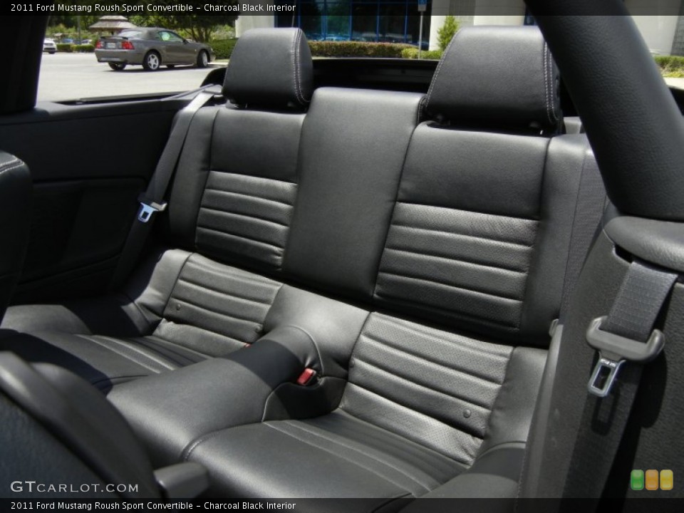 Charcoal Black Interior Rear Seat for the 2011 Ford Mustang Roush Sport Convertible #66193110