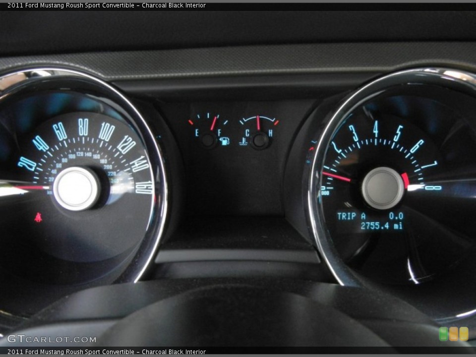 Charcoal Black Interior Gauges for the 2011 Ford Mustang Roush Sport Convertible #66193134