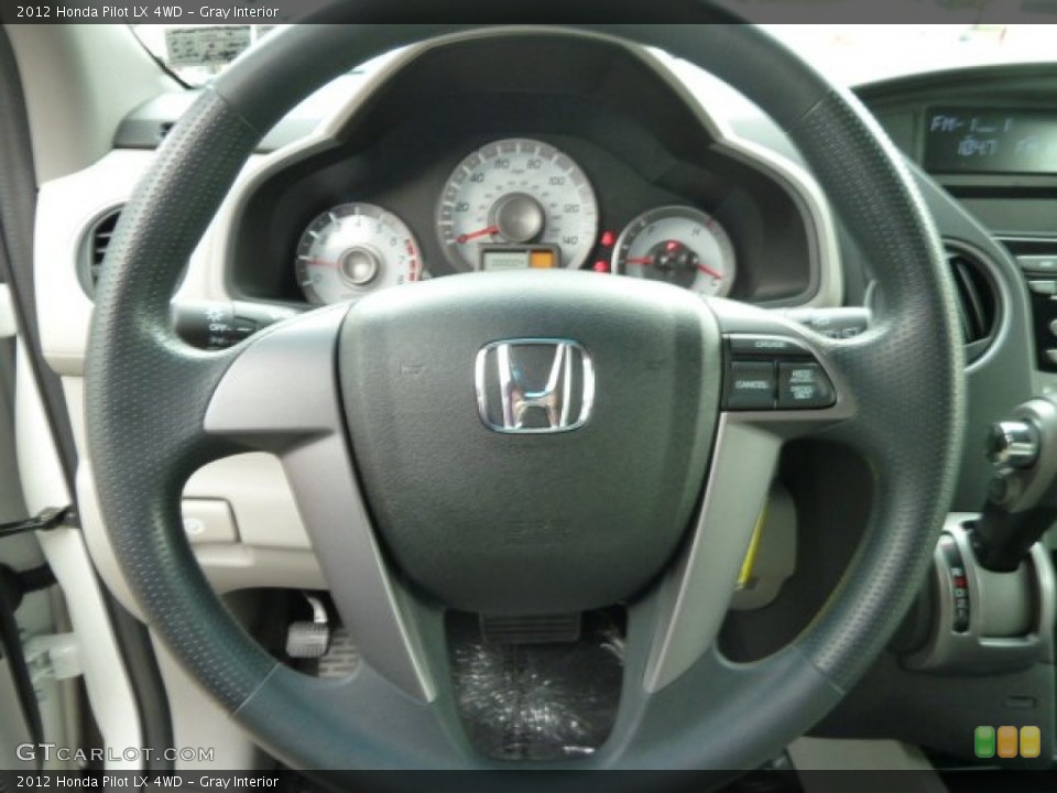 Gray Interior Steering Wheel for the 2012 Honda Pilot LX 4WD #66193936