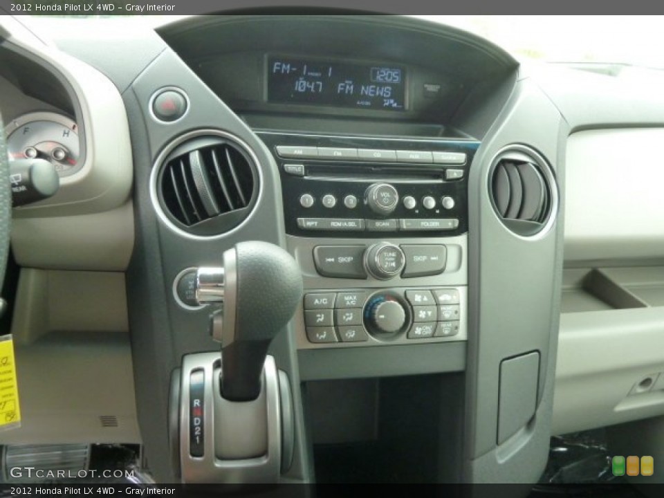 Gray Interior Controls for the 2012 Honda Pilot LX 4WD #66193942