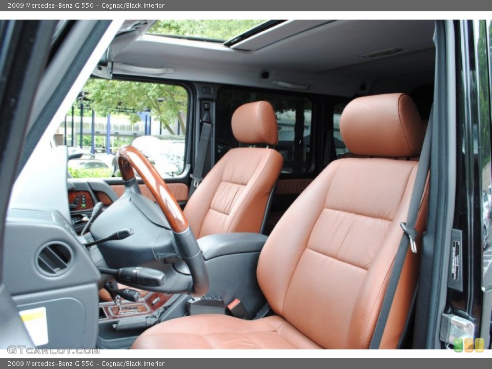 Cognac/Black Interior Front Seat for the 2009 Mercedes-Benz G 550 #66198312