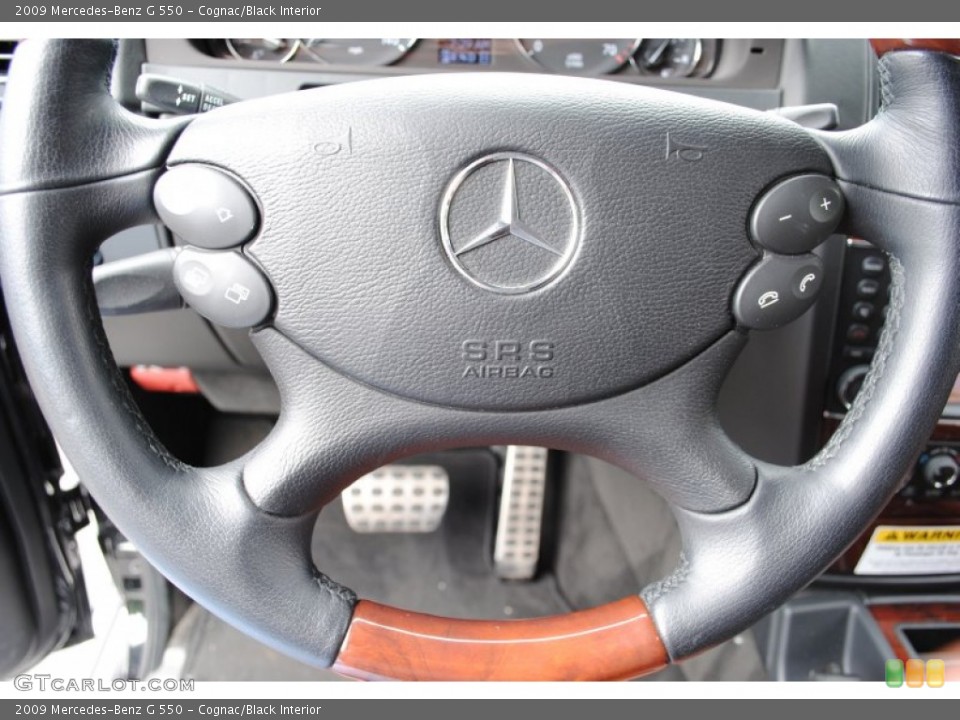 Cognac/Black Interior Steering Wheel for the 2009 Mercedes-Benz G 550 #66198321