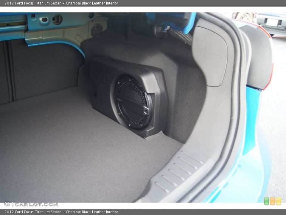 Charcoal Black Leather Interior Audio System for the 2012 Ford Focus Titanium Sedan #66199255