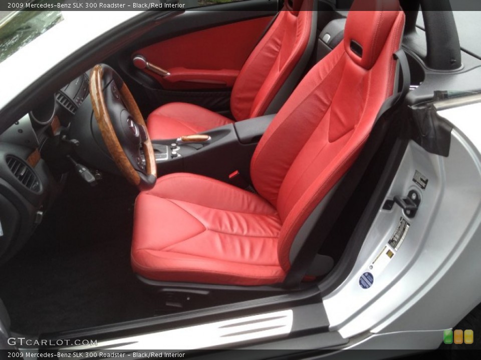 Black/Red Interior Photo for the 2009 Mercedes-Benz SLK 300 Roadster #66204555