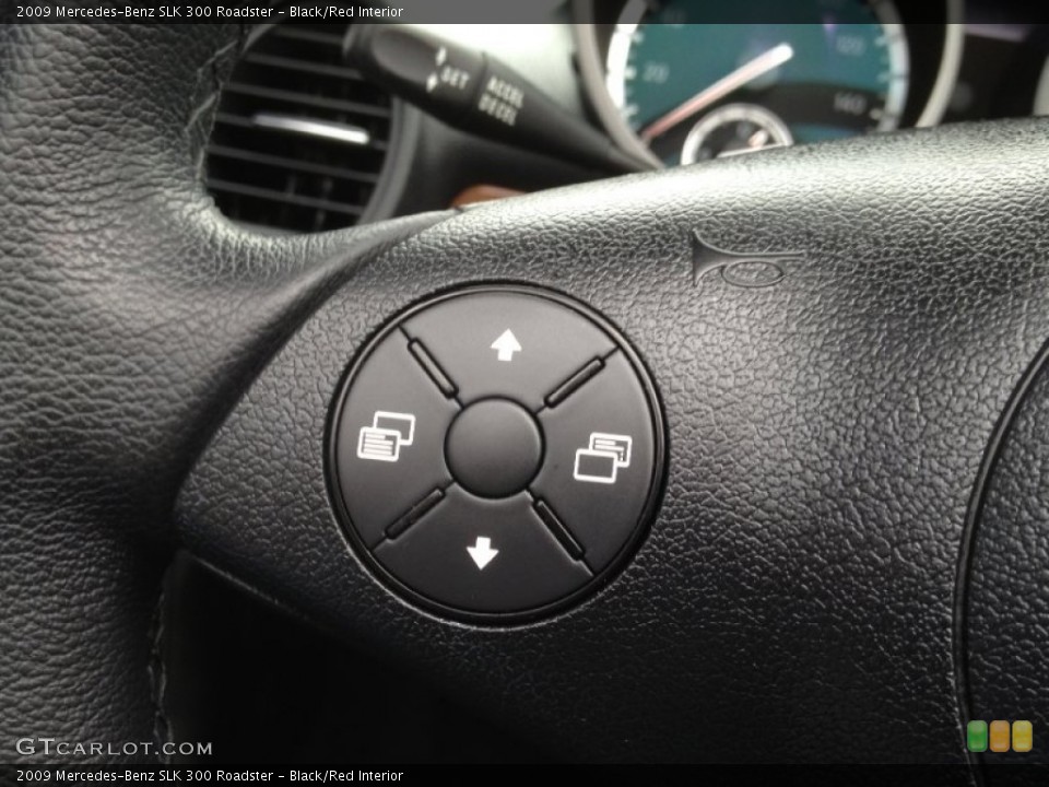 Black/Red Interior Controls for the 2009 Mercedes-Benz SLK 300 Roadster #66204567