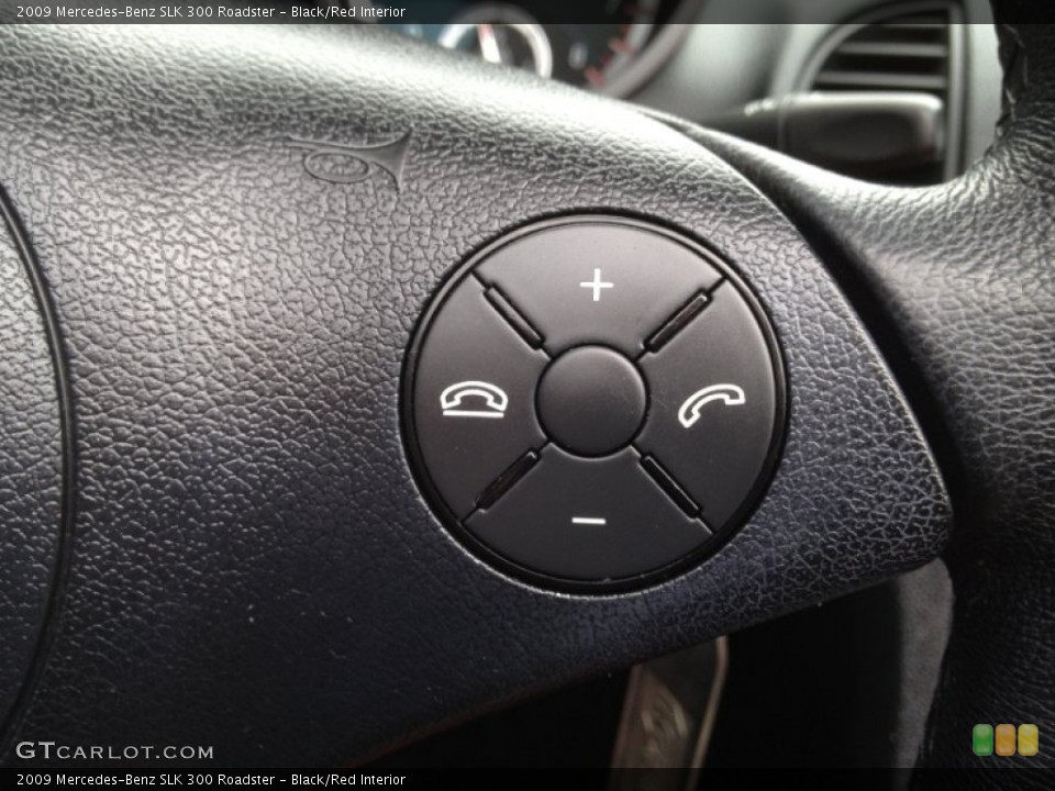 Black/Red Interior Controls for the 2009 Mercedes-Benz SLK 300 Roadster #66204570
