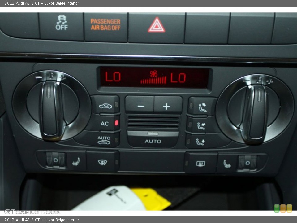 Luxor Beige Interior Controls for the 2012 Audi A3 2.0T #66205994