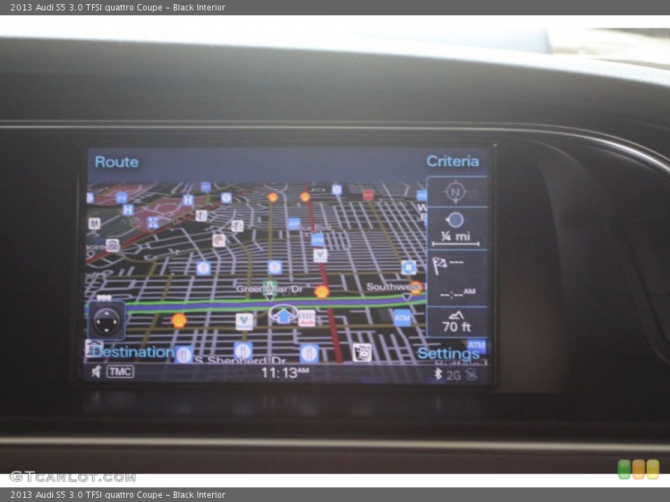 Black Interior Navigation for the 2013 Audi S5 3.0 TFSI quattro Coupe #66206205