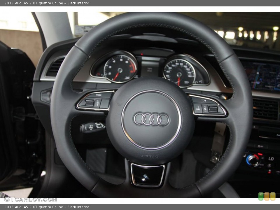 Black Interior Steering Wheel for the 2013 Audi A5 2.0T quattro Coupe #66206301