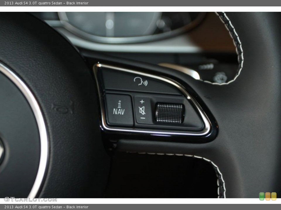 Black Interior Controls for the 2013 Audi S4 3.0T quattro Sedan #66206499