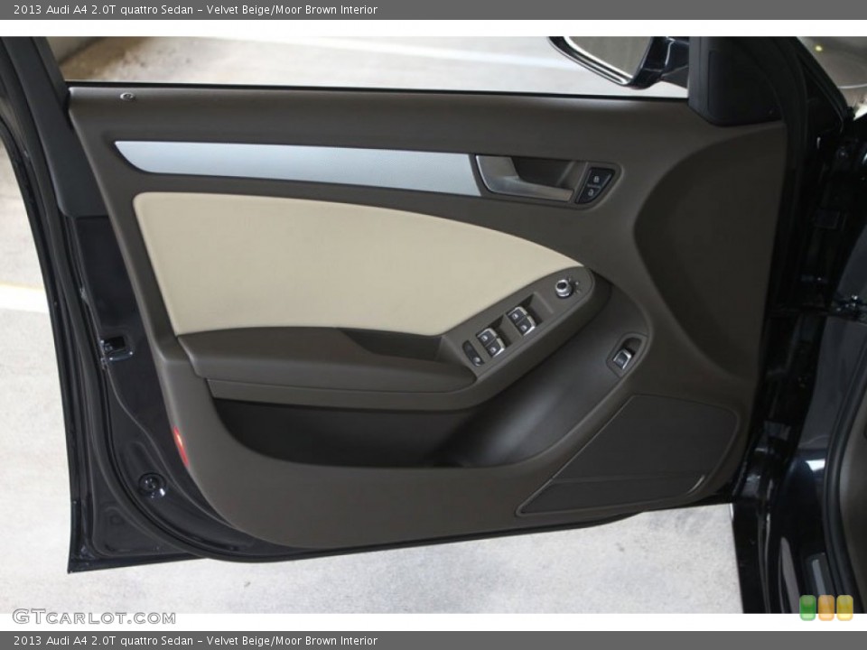 Velvet Beige/Moor Brown Interior Door Panel for the 2013 Audi A4 2.0T quattro Sedan #66206568
