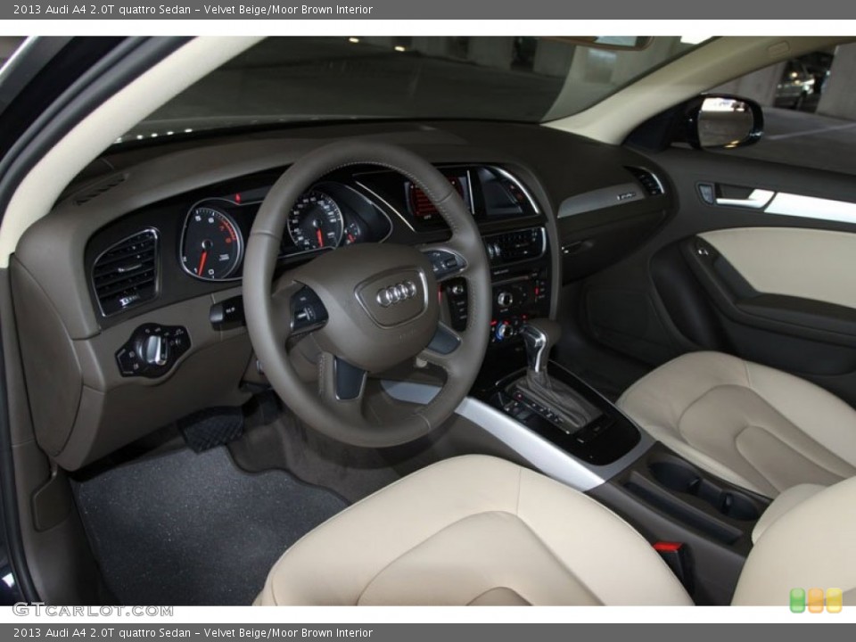 Velvet Beige/Moor Brown Interior Photo for the 2013 Audi A4 2.0T quattro Sedan #66206571