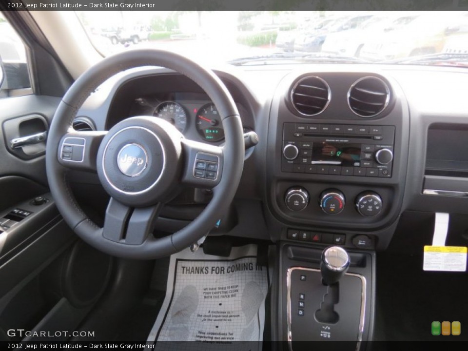 Dark Slate Gray Interior Dashboard for the 2012 Jeep Patriot Latitude #66208486