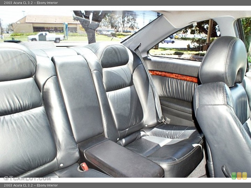Ebony Interior Rear Seat for the 2003 Acura CL 3.2 #66211075
