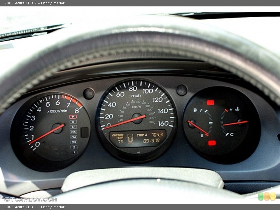 Ebony Interior Gauges for the 2003 Acura CL 3.2 #66211126
