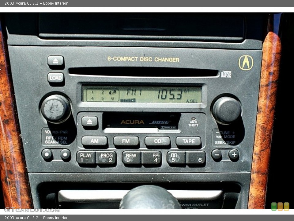 Ebony Interior Audio System for the 2003 Acura CL 3.2 #66211192