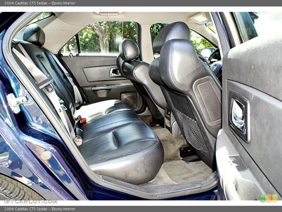 Ebony Interior Rear Seat for the 2004 Cadillac CTS Sedan #66211323