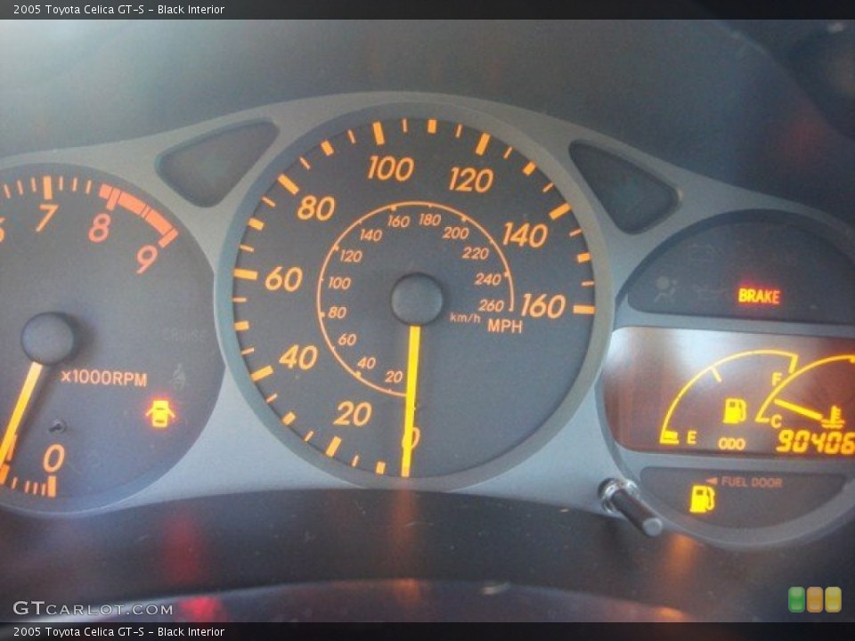 Black Interior Gauges for the 2005 Toyota Celica GT-S #66212053