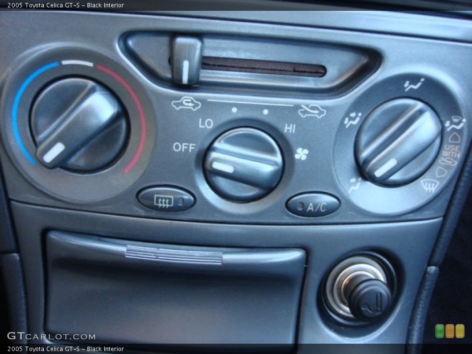 Black Interior Controls for the 2005 Toyota Celica GT-S #66212140