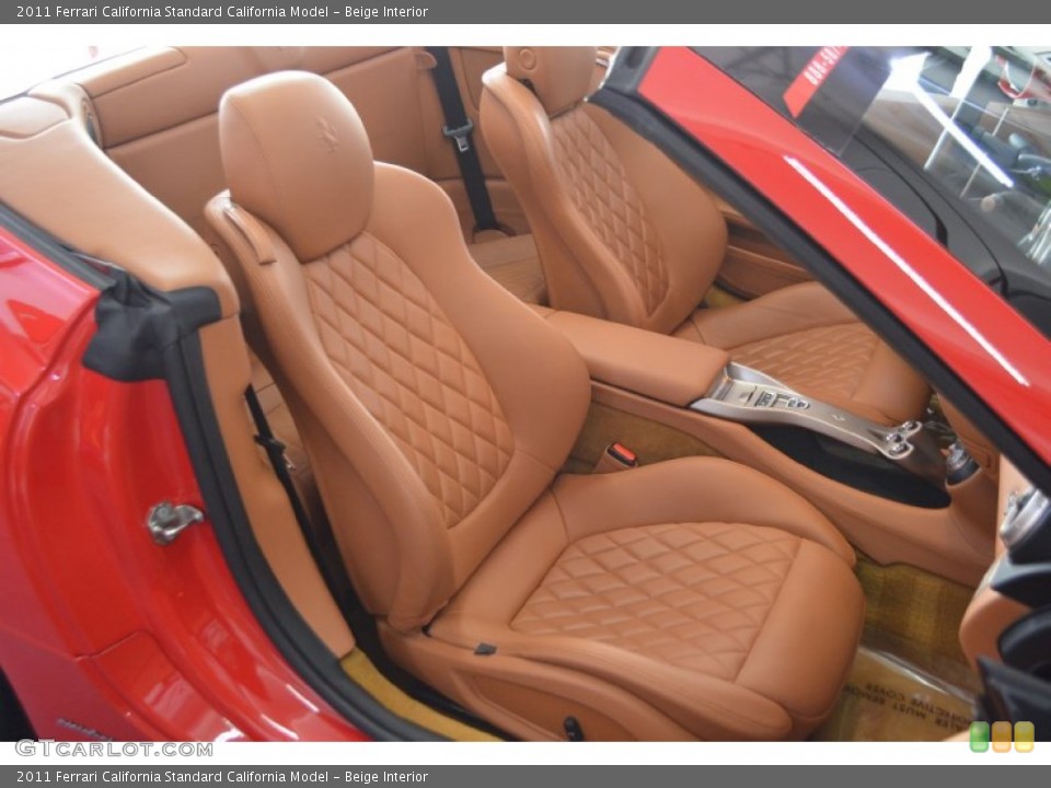 Beige Interior Front Seat for the 2011 Ferrari California  #66213607