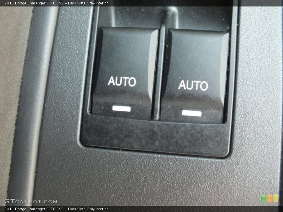 Dark Slate Gray Interior Controls for the 2011 Dodge Challenger SRT8 392 #66217714