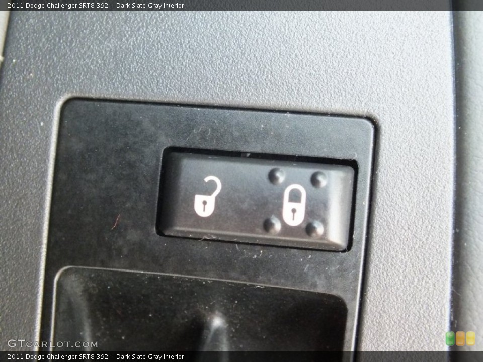 Dark Slate Gray Interior Controls for the 2011 Dodge Challenger SRT8 392 #66217720