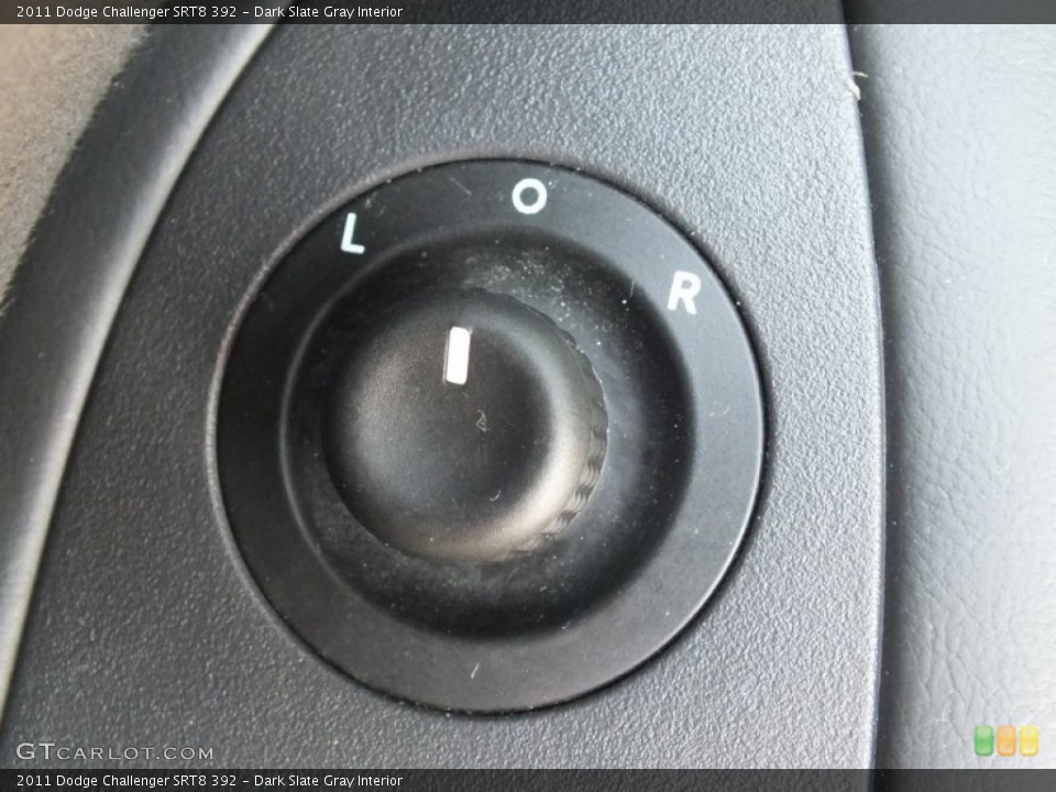 Dark Slate Gray Interior Controls for the 2011 Dodge Challenger SRT8 392 #66217726