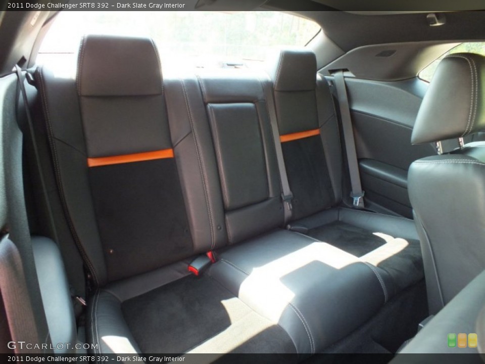 Dark Slate Gray Interior Rear Seat for the 2011 Dodge Challenger SRT8 392 #66217744