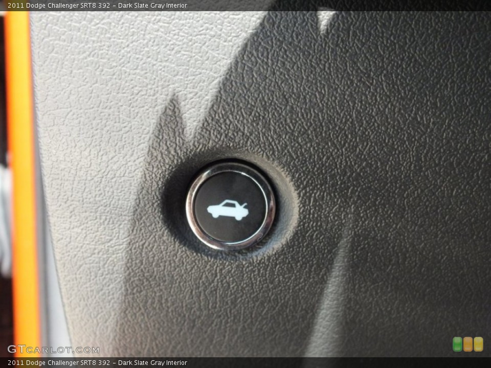 Dark Slate Gray Interior Controls for the 2011 Dodge Challenger SRT8 392 #66217768