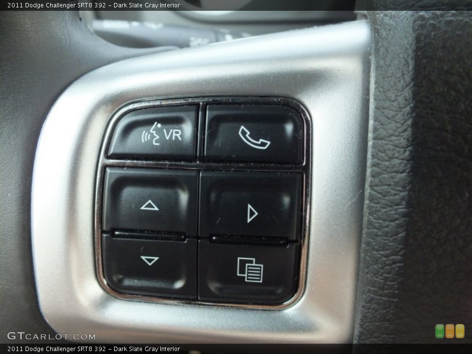 Dark Slate Gray Interior Controls for the 2011 Dodge Challenger SRT8 392 #66217795