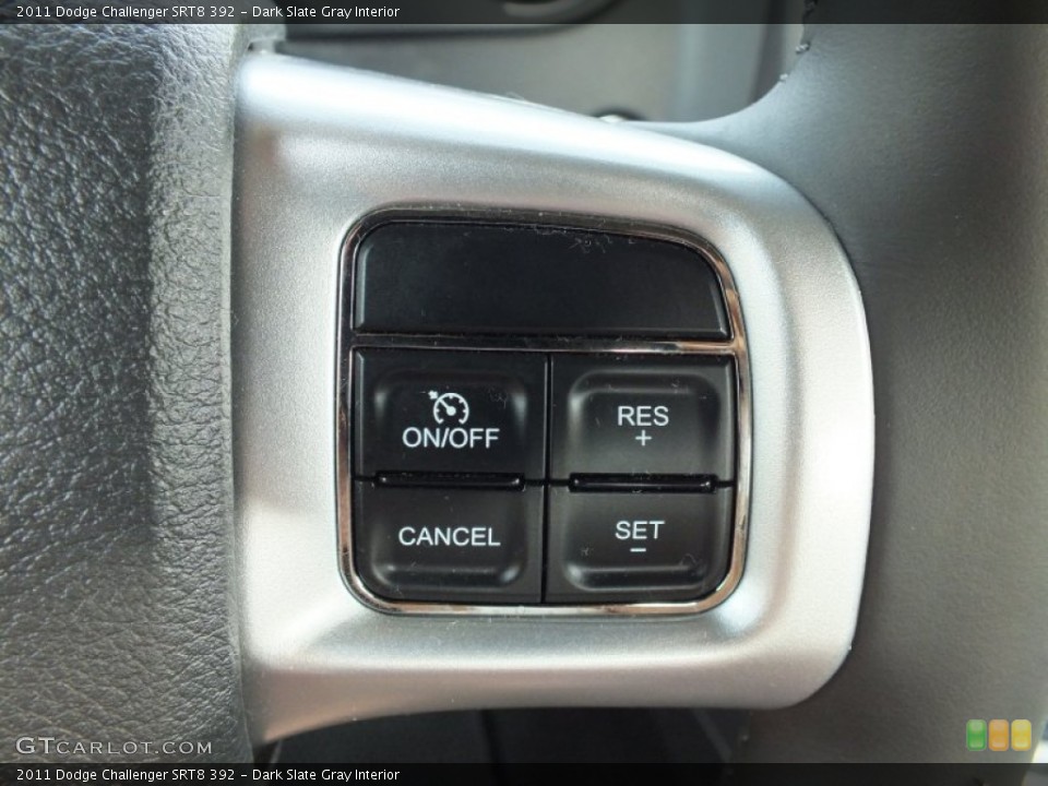 Dark Slate Gray Interior Controls for the 2011 Dodge Challenger SRT8 392 #66217804