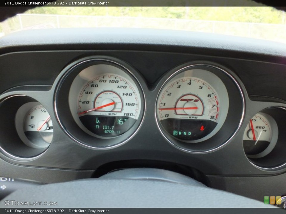 Dark Slate Gray Interior Gauges for the 2011 Dodge Challenger SRT8 392 #66217813