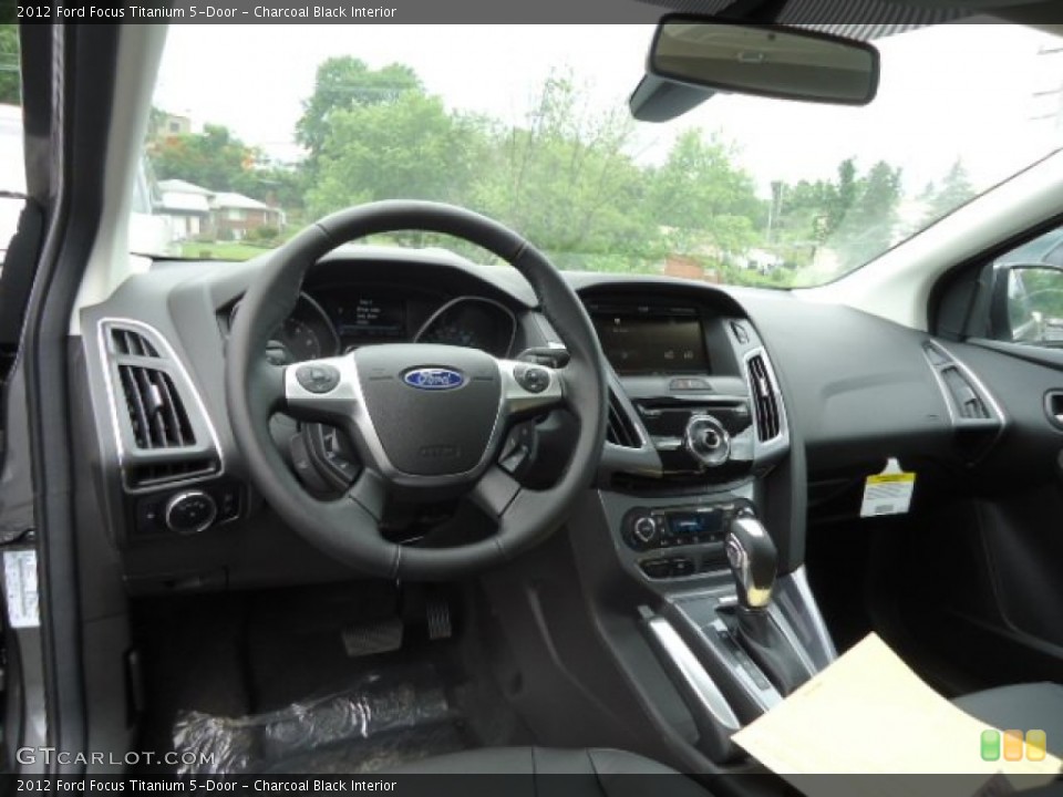 Charcoal Black Interior Dashboard for the 2012 Ford Focus Titanium 5-Door #66218287