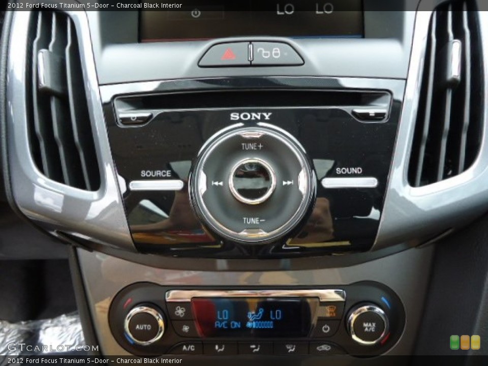 Charcoal Black Interior Controls for the 2012 Ford Focus Titanium 5-Door #66218317