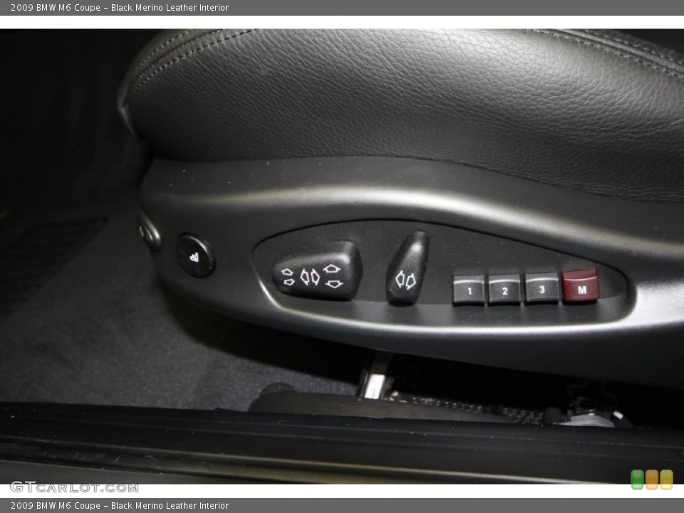 Black Merino Leather Interior Controls for the 2009 BMW M6 Coupe #66220407