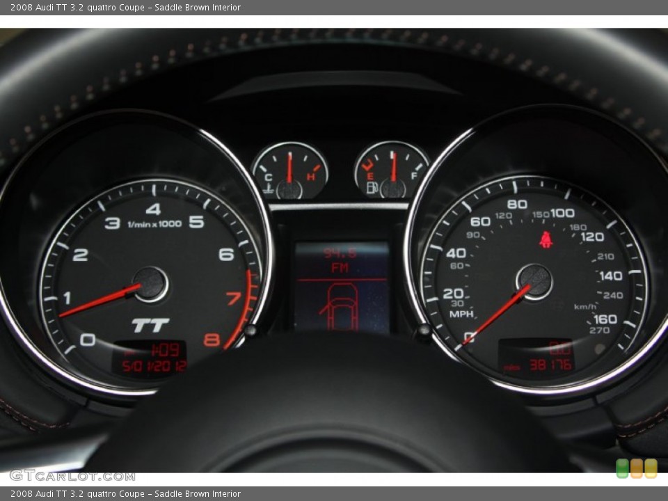 Saddle Brown Interior Gauges for the 2008 Audi TT 3.2 quattro Coupe #66220704