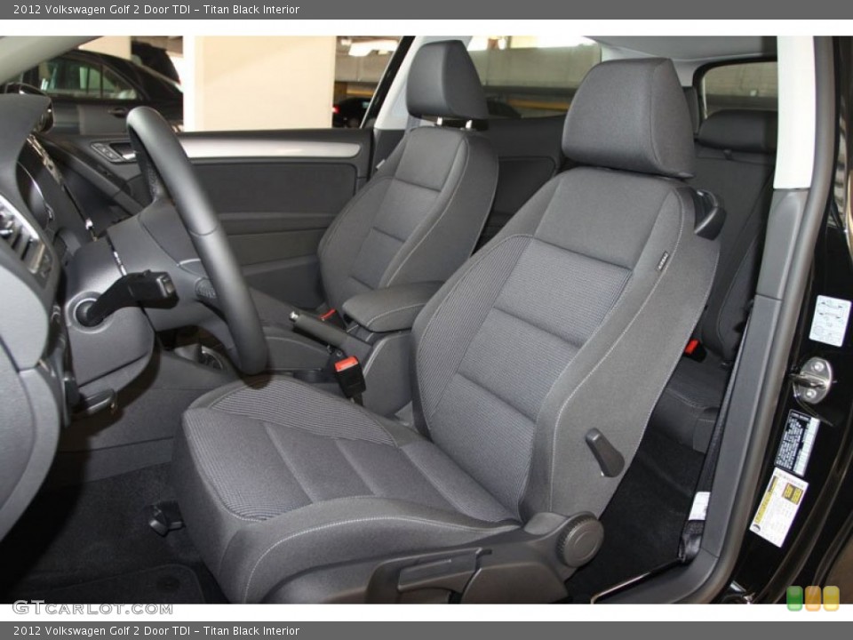 Titan Black Interior Photo for the 2012 Volkswagen Golf 2 Door TDI #66222121