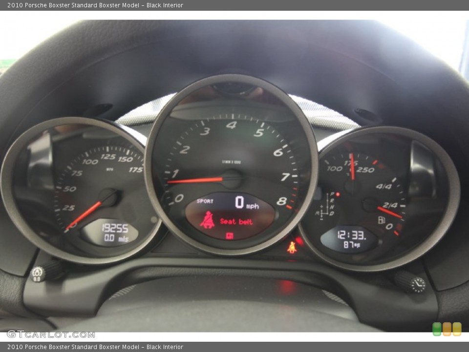 Black Interior Gauges for the 2010 Porsche Boxster  #66222162