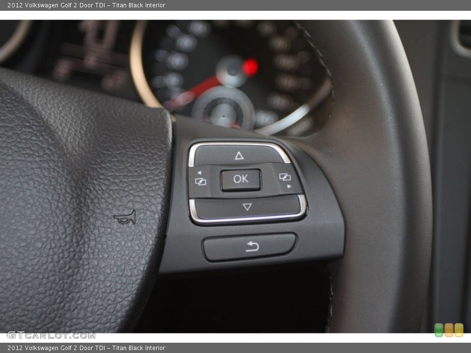 Titan Black Interior Controls for the 2012 Volkswagen Golf 2 Door TDI #66222183
