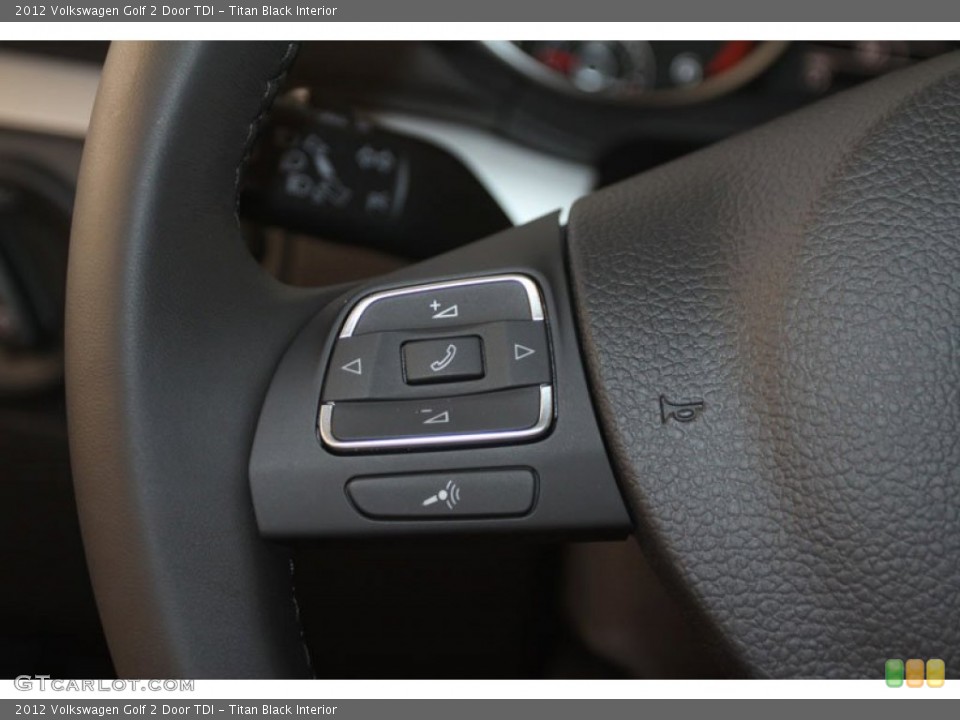 Titan Black Interior Controls for the 2012 Volkswagen Golf 2 Door TDI #66222186