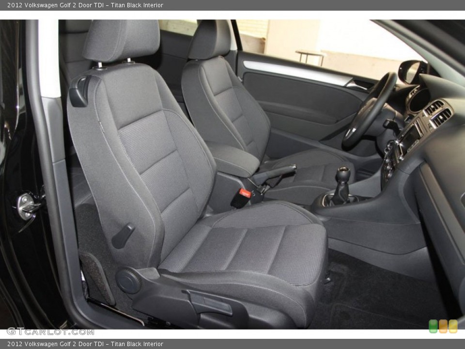 Titan Black Interior Photo for the 2012 Volkswagen Golf 2 Door TDI #66222216
